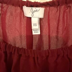 SALE! Joie | 100% Silk Blouse Red XS